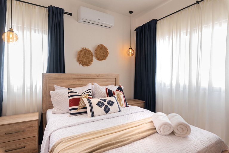Apartamento con piscina, gym y acceso a playa