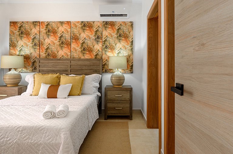 Apartamento con piscina, gimnasio y acceso a playa