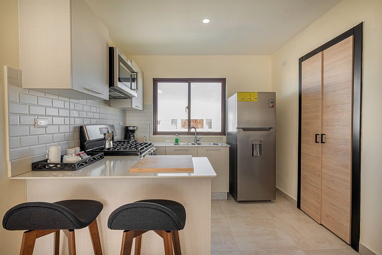 Piscina, 1 habitación, cerca Downtown Punta Cana