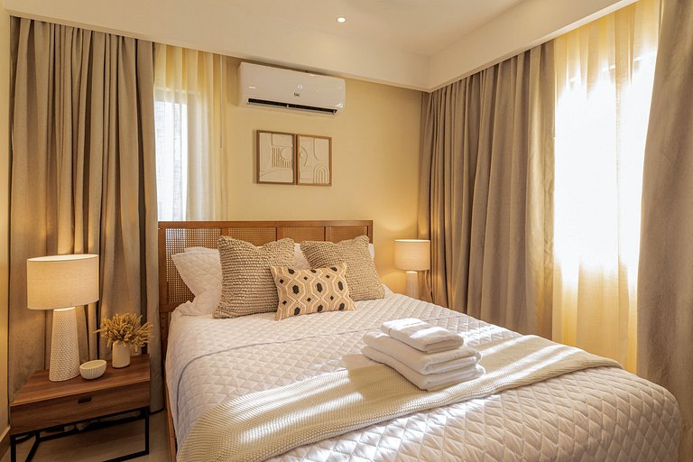 Piscina, 1 habitación, cerca Downtown Punta Cana