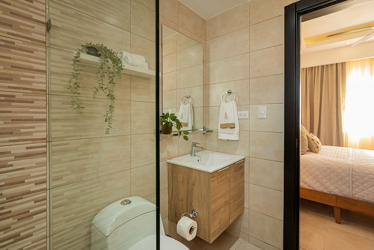 Piscina, 1 habitación, cerca Downtown Punta Cana