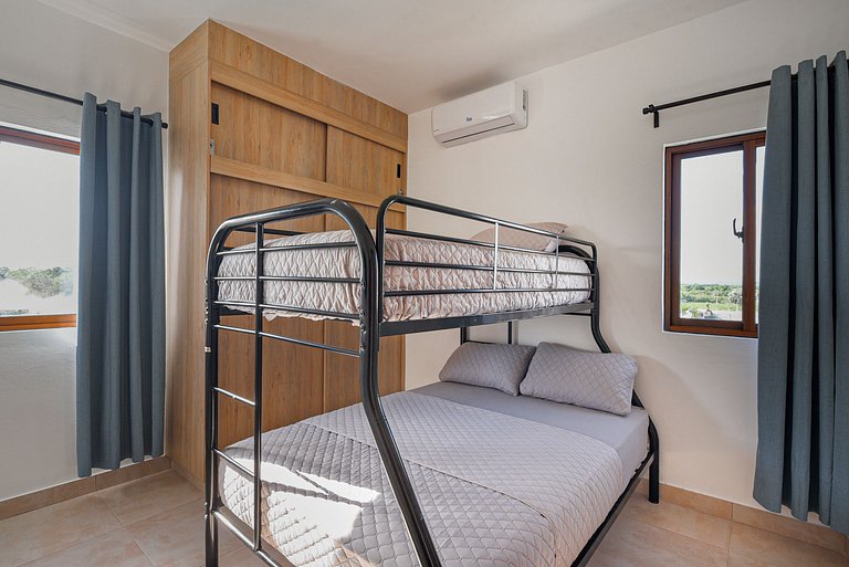 2 habitaciones, Piscina, gym, playa a 7 minutos