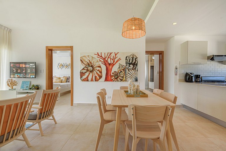 Apartamento con piscina dos habitaciones gimnasio