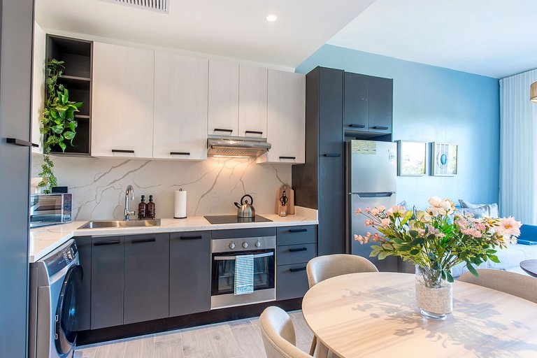 5 minutos Downtown 1 habitación piscina gimnasio