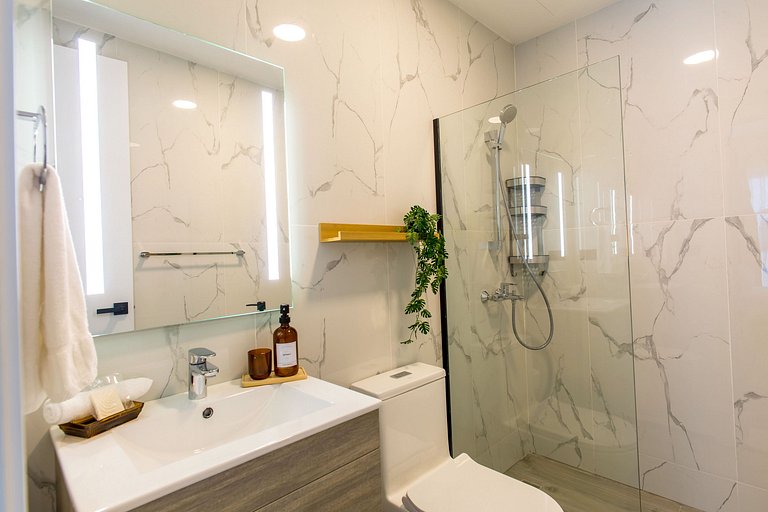 5 minutos Downtown 1 habitación piscina gimnasio