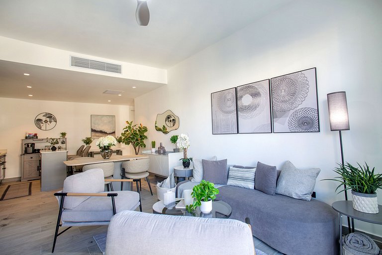 2 habitaciones, lujo, vista a la piscina, gimnasio