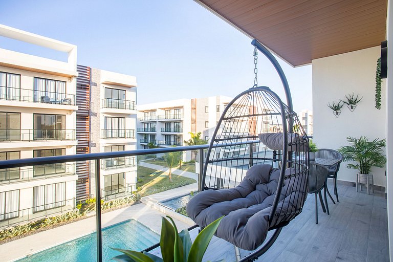 2 habitaciones, lujo, vista a la piscina, gimnasio