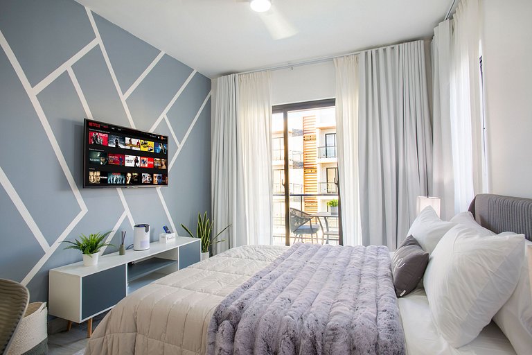 2 habitaciones, lujo, vista a la piscina, gimnasio