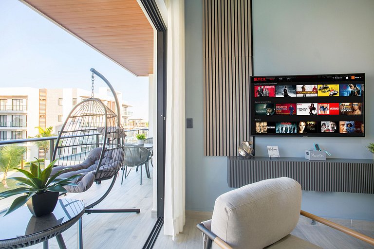 2 habitaciones, lujo, vista a la piscina, gimnasio