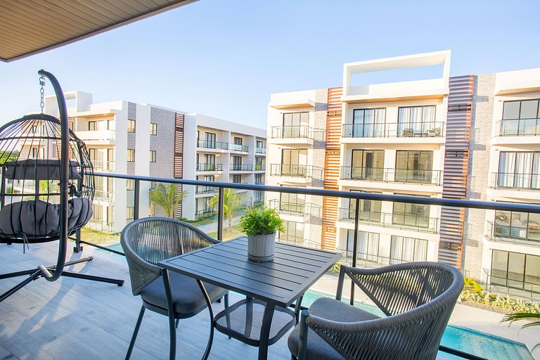 2 habitaciones, lujo, vista a la piscina, gimnasio