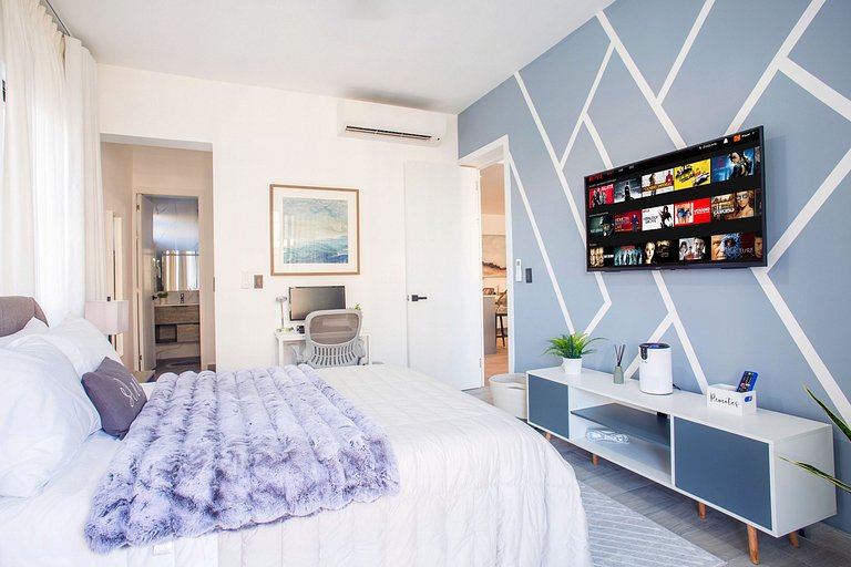 2 habitaciones, lujo, vista a la piscina, gimnasio