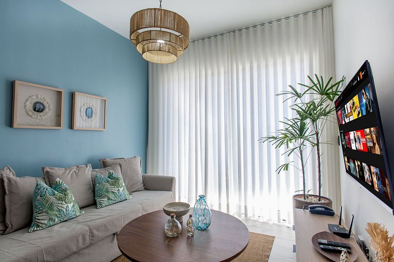 5 minutos Downtown 1 habitación piscina gimnasio