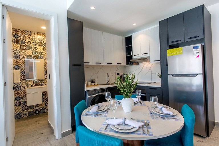 Moderno de 1 Habitación Piscina y Gimnasio