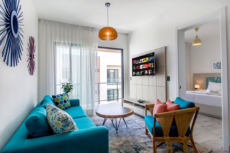 Moderno de 1 Habitación Piscina y Gimnasio