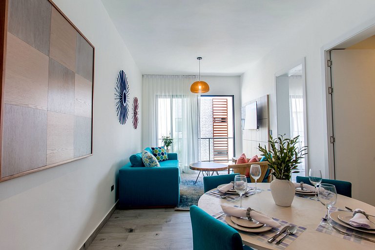 Moderno de 1 Habitación Piscina y Gimnasio