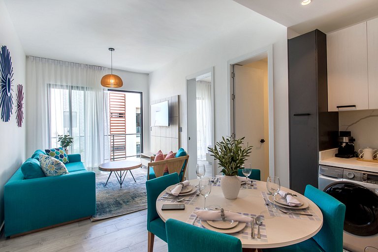 Moderno de 1 Habitación Piscina y Gimnasio