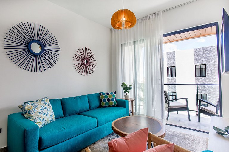 Moderno de 1 Habitación Piscina y Gimnasio