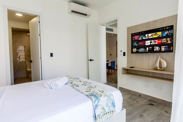 Moderno de 1 Habitación Piscina y Gimnasio