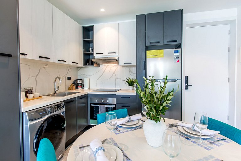 Moderno de 1 Habitación Piscina y Gimnasio