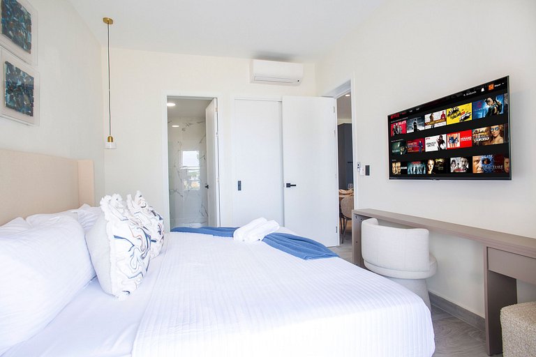 1BR Vistacana Primer piso Piscina, golf y gimnasio