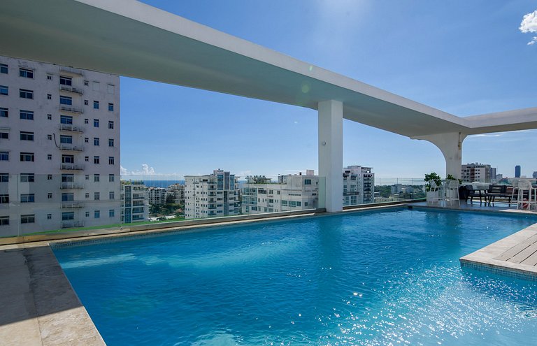Exclusivo 1BR en Bella Vista Piscina Último Piso