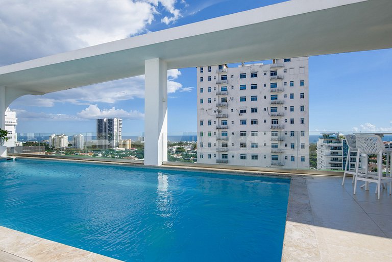 Exclusivo 1BR en Bella Vista Piscina Último Piso