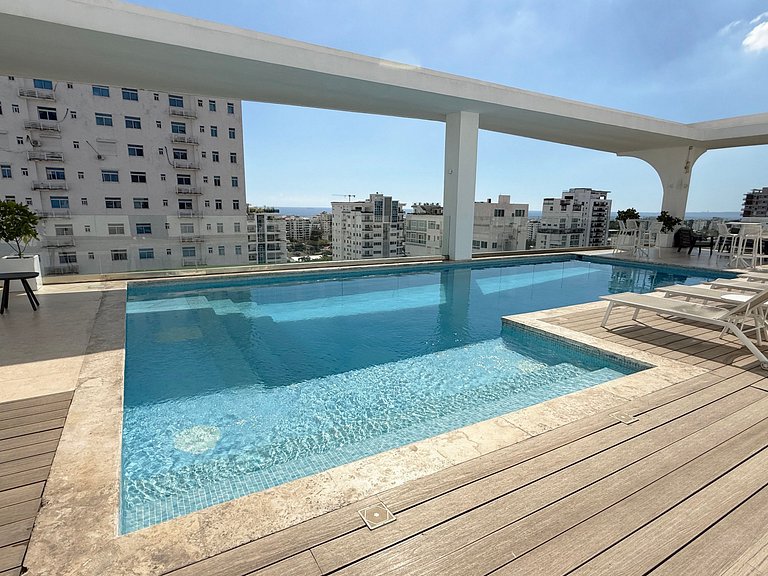 Exclusivo 1BR en Bella Vista Piscina Último Piso
