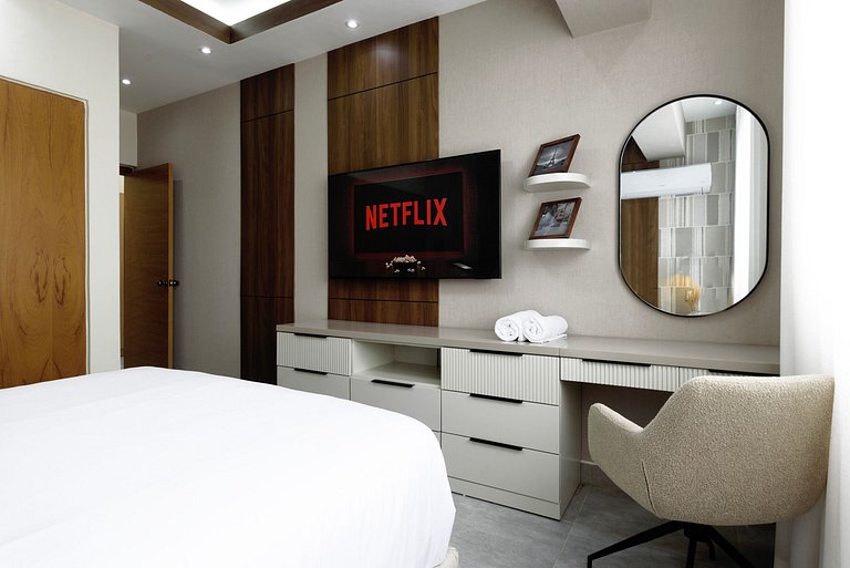 Lujo y Exclusividad 2BR Torre Piscina y Gimnasio