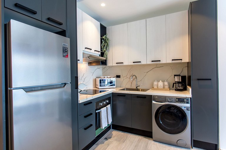 Moderno 1BR Piscina, Gimnasio y Cerca de Downtown