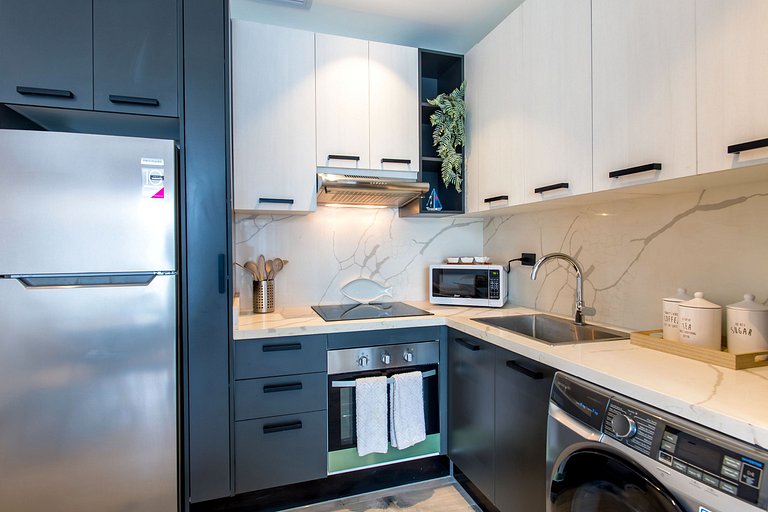 Moderno 1BR Piscina, Gimnasio y Cerca de Downtown