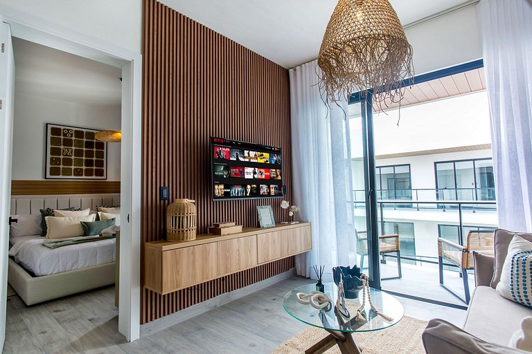 Moderno 1BR Piscina, Gimnasio y Cerca de Downtown