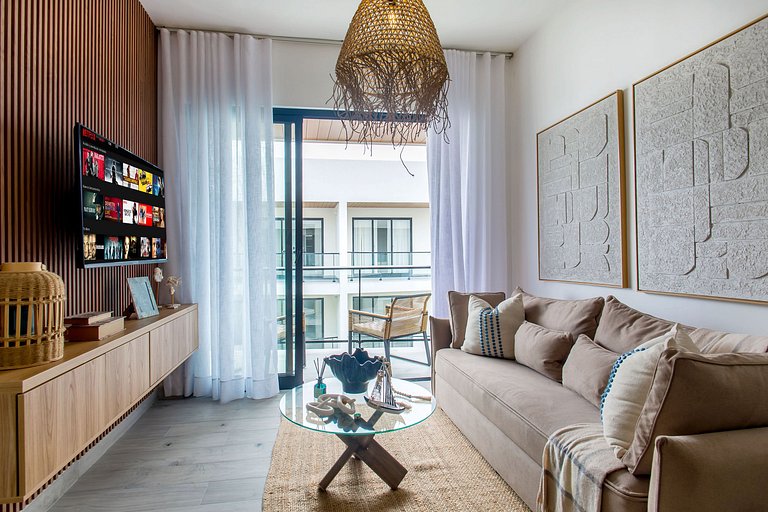 Moderno 1BR Piscina, Gimnasio y Cerca de Downtown