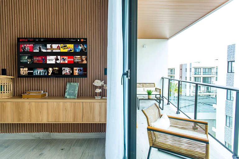 Moderno 1BR Piscina, Gimnasio y Cerca de Downtown