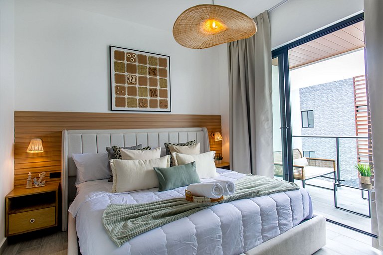 Moderno 1BR Piscina, Gimnasio y Cerca de Downtown