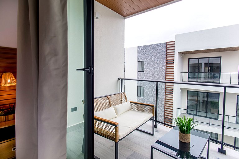 Moderno 1BR Piscina, Gimnasio y Cerca de Downtown