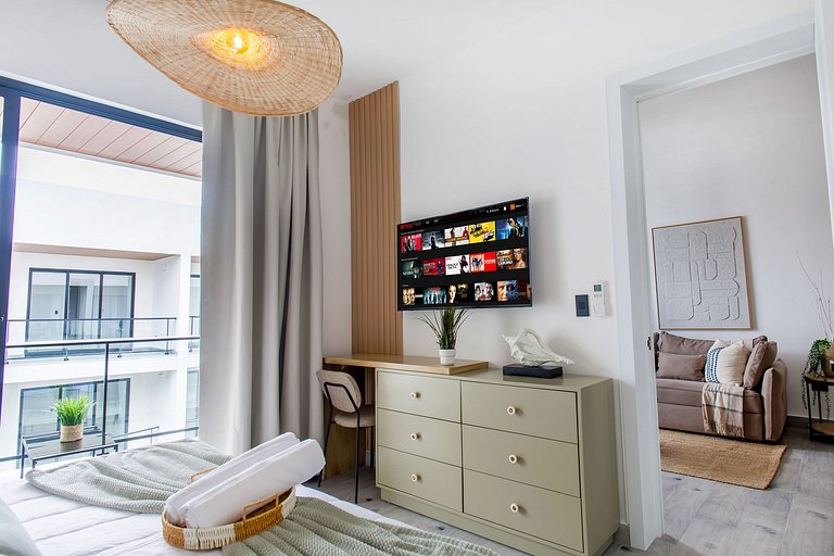 Moderno 1BR Piscina, Gimnasio y Cerca de Downtown