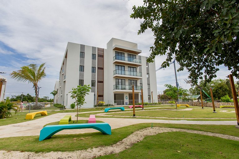 Moderno 1BR Piscina, Gimnasio y Cerca de Downtown