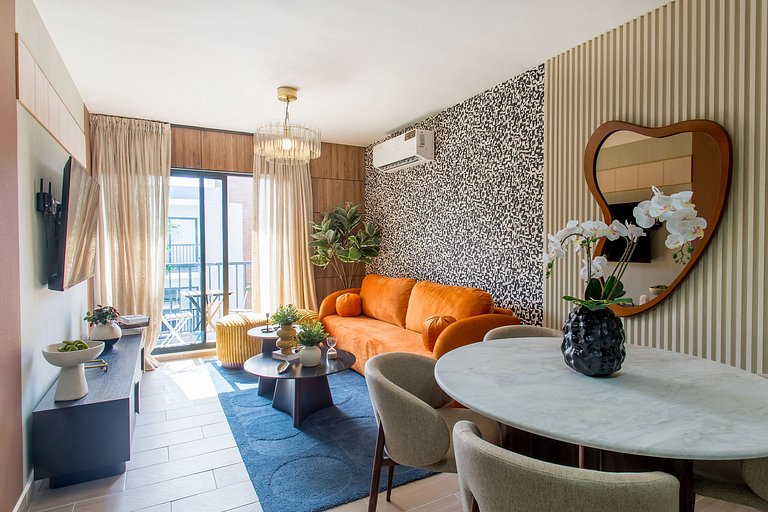 Moderno 2 habitaciones con piscina y elevador