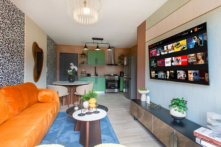 Moderno 2 habitaciones con piscina y elevador