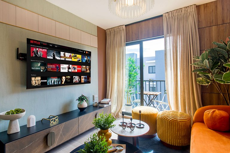 Moderno 2 habitaciones con piscina y elevador