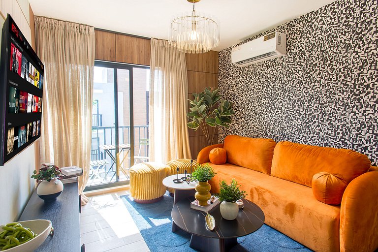 Moderno 2 habitaciones con piscina y elevador