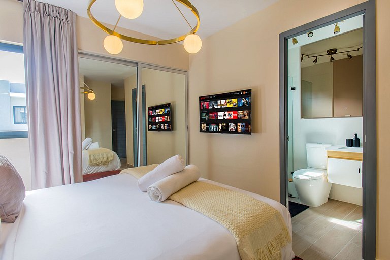 Moderno 2 habitaciones con piscina y elevador