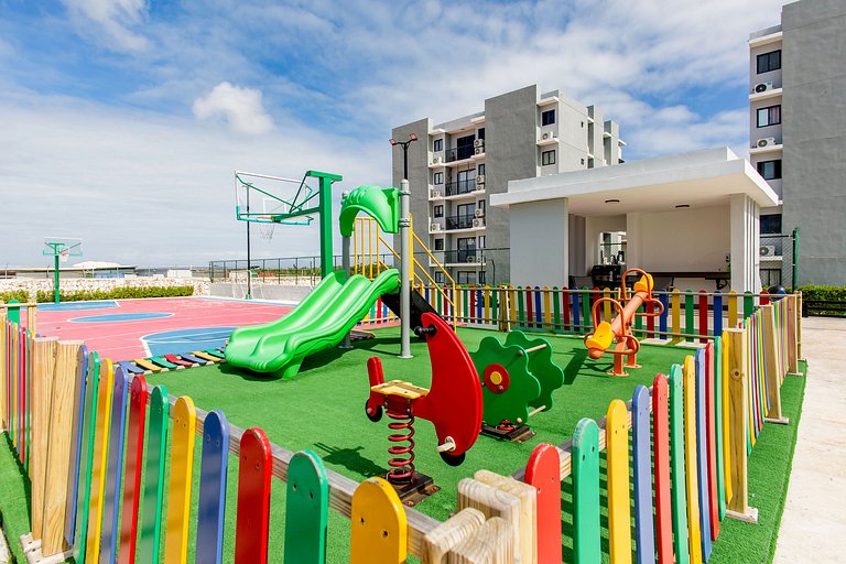 Moderno 2 habitaciones con piscina y elevador