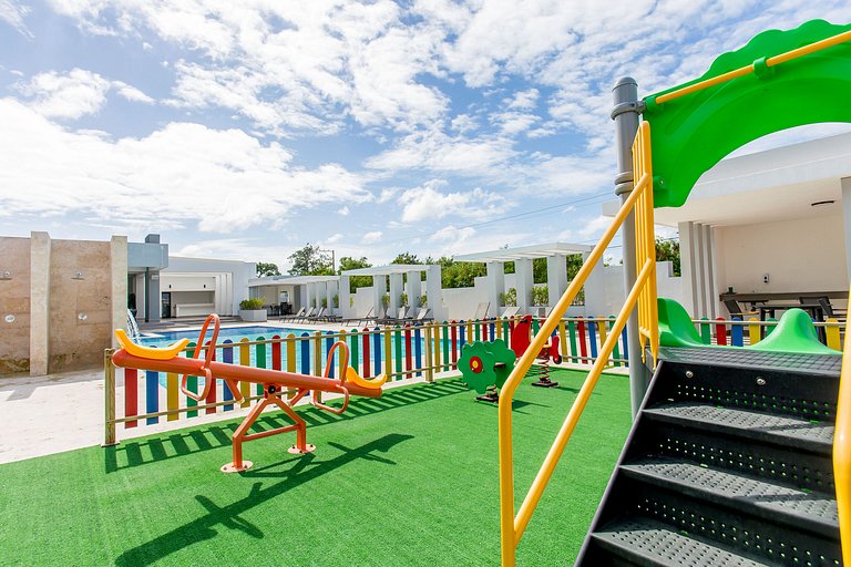 Moderno 2 habitaciones con piscina y elevador