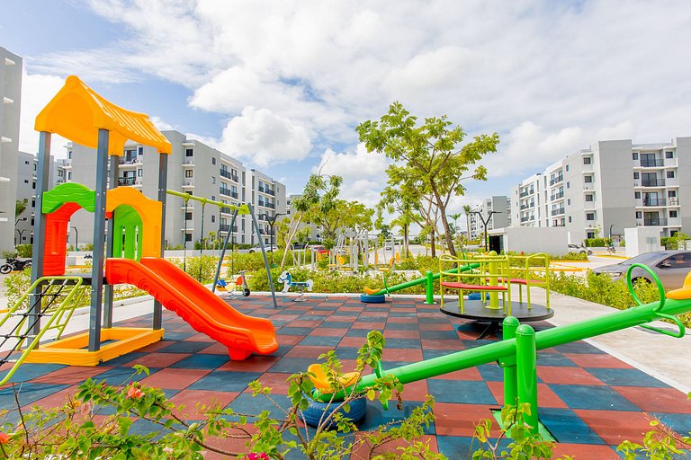 Moderno 2 habitaciones con piscina y elevador