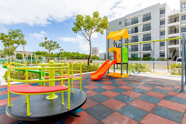 Moderno 2 habitaciones con piscina y elevador