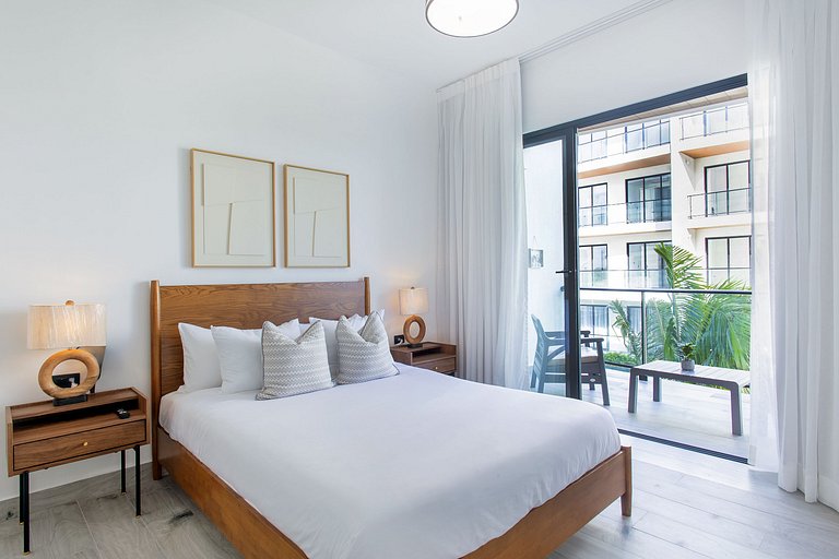 1 habitación, piscina, gimnasio y playa artificial