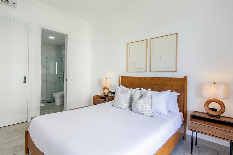 1 habitación, piscina, gimnasio y playa artificial