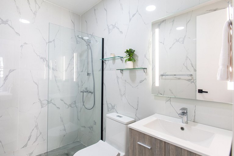 1 habitación, piscina, gimnasio y playa artificial