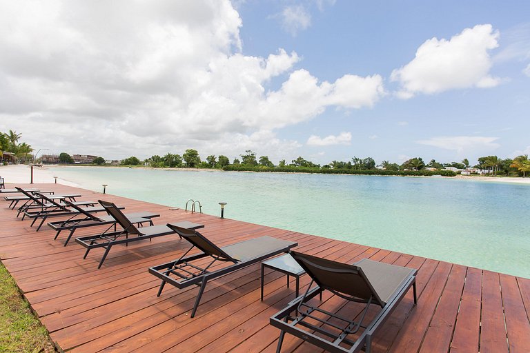 Apartamento 1BR piscina, golf y playa artificial